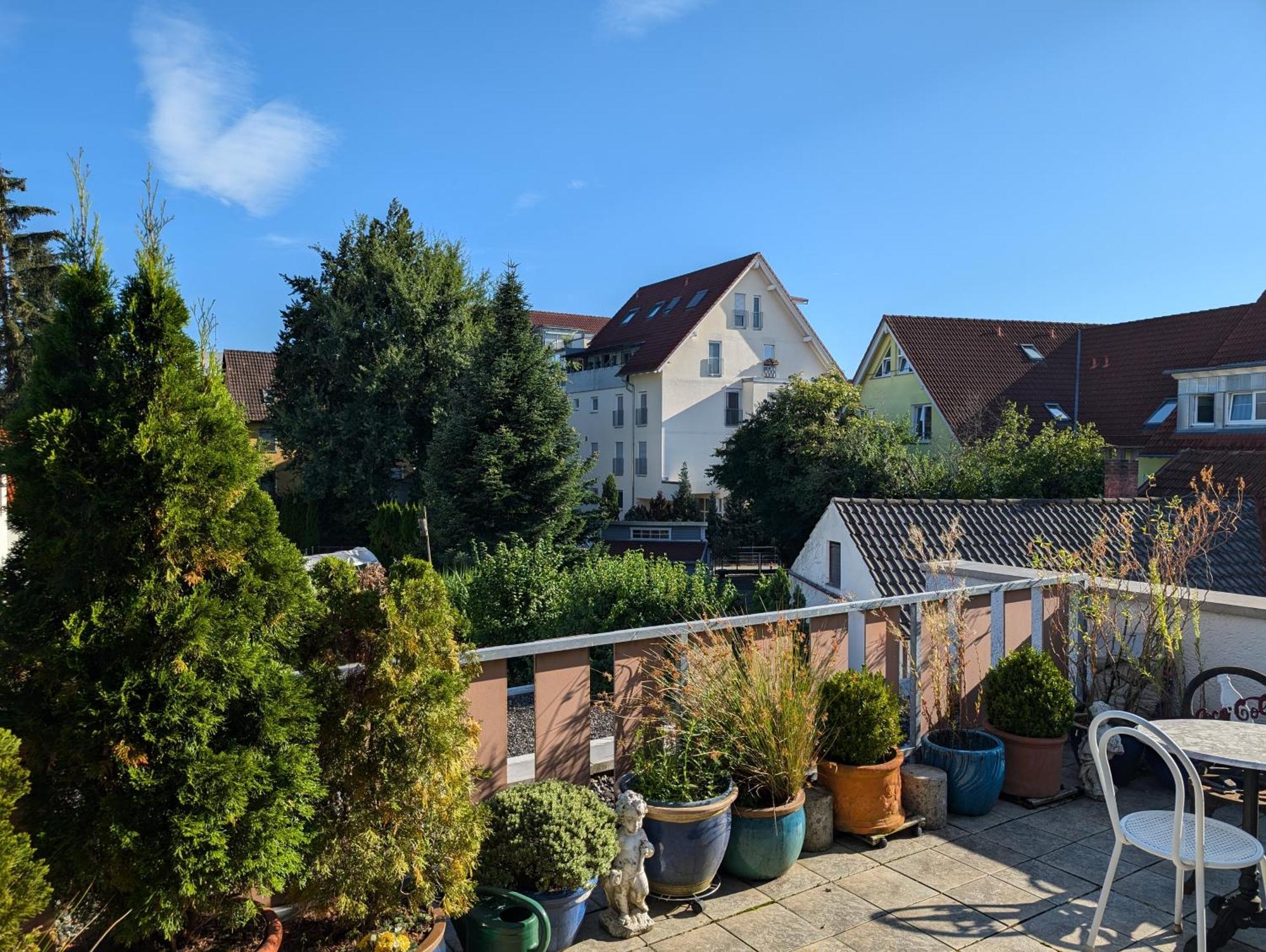 Storchennest - Schoenes, Ruhiges Apartment Mit Sonnenterrasse Tettnang Kültér fotó